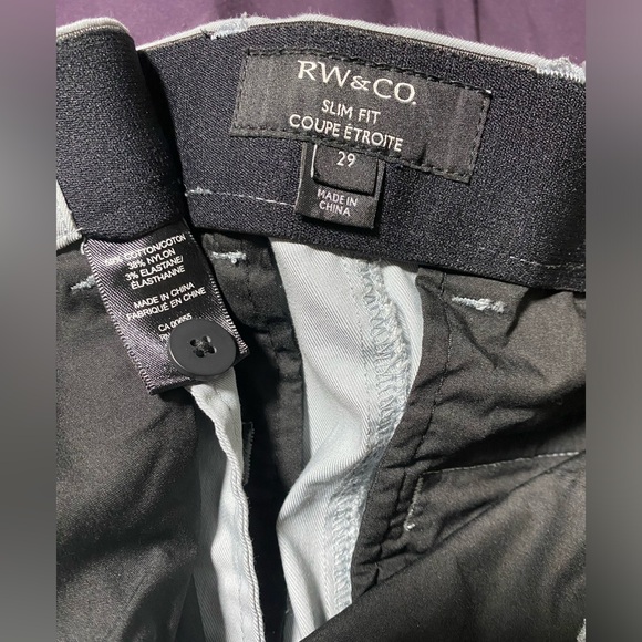 RW&CO Men’s Light Blue Commuter Joggers Slim Fit Size 29x30 - Picture 3 of 3